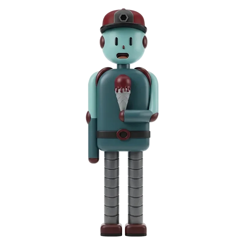 3d designed robot character by dalton schloss